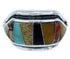 Multicolor Inlay Jewelry Sterling Silver Ring Size 5-3/4 YS72518